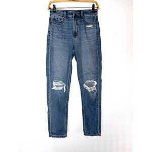 American Eagle Mom Jeans Comfort Stretch Waistband Size 0